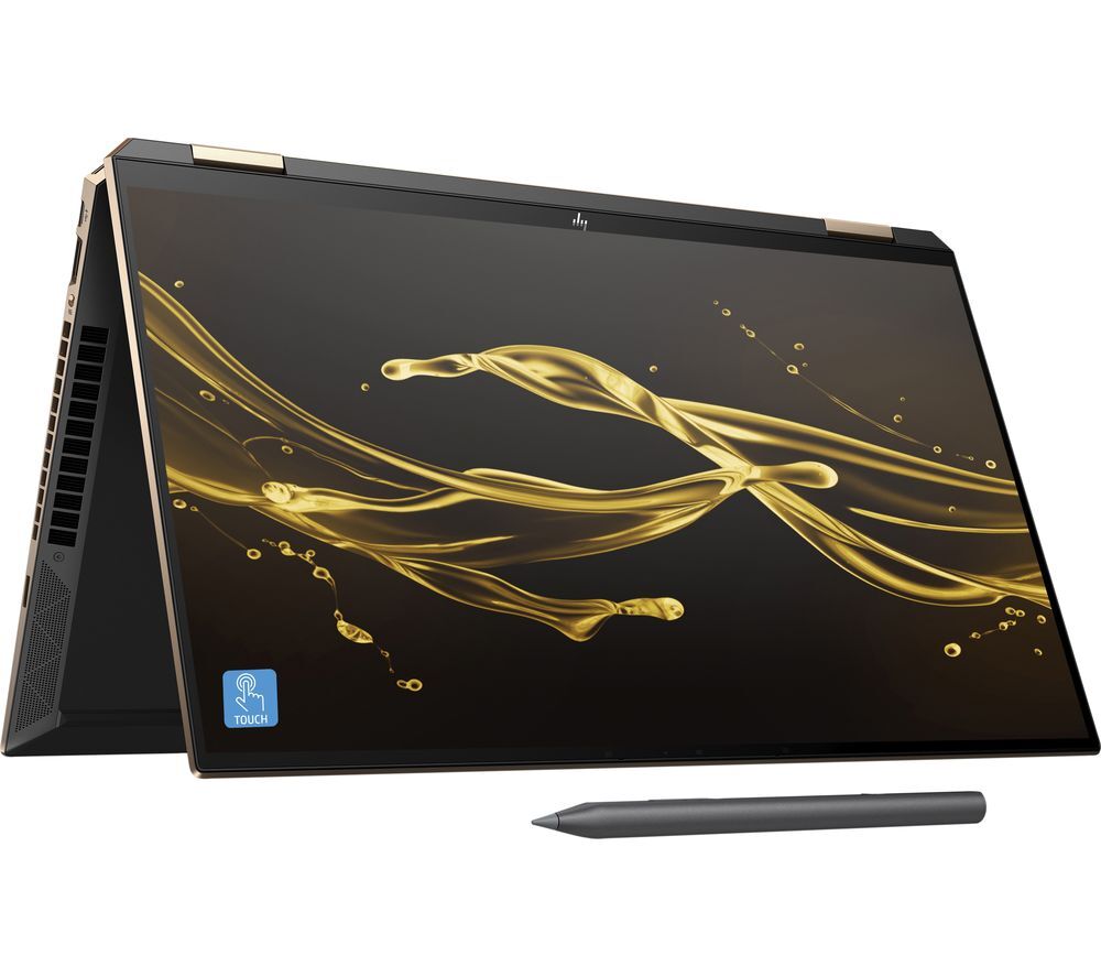 HP Spectre x360 15.6" 2 in 1 Laptop - Intel Core i7, 512 GB SSD, Black, Black