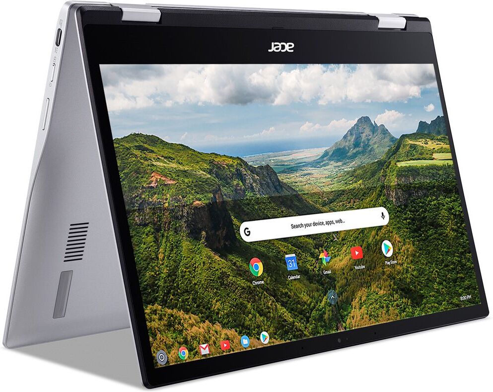 Acer Spin 513 13.3" 2 in 1 Chromebook - Qualcomm SC7180, 64 GB eMMC, Silver, Silver