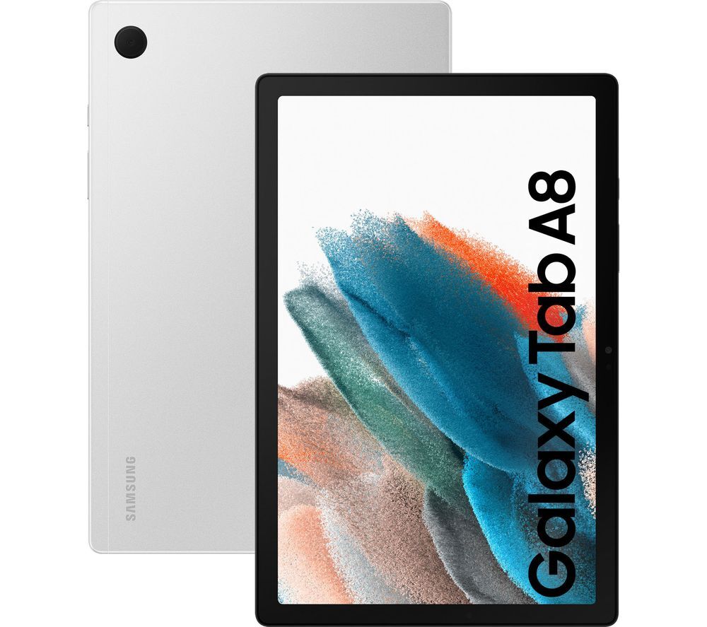 SAMSUNG Galaxy Tab A8 10.5" 4G Tablet - 32 GB, Silver, Silver