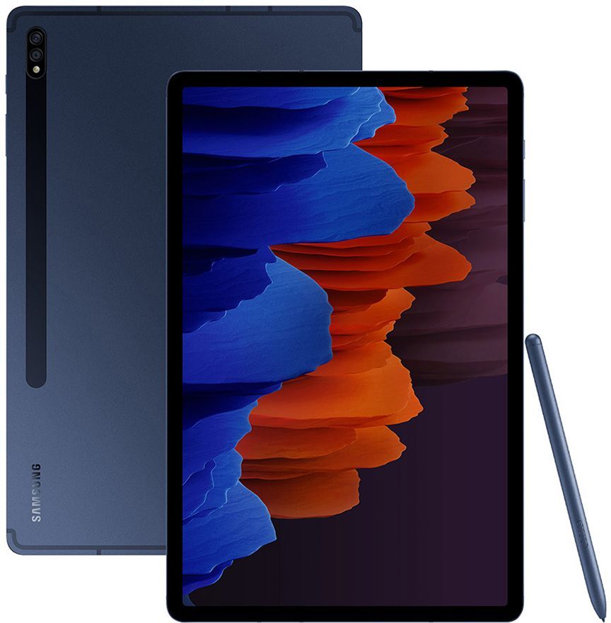 SAMSUNG Galaxy Tab S7 Plus 12.4" Tablet - 256 GB, Mystic Navy, Navy