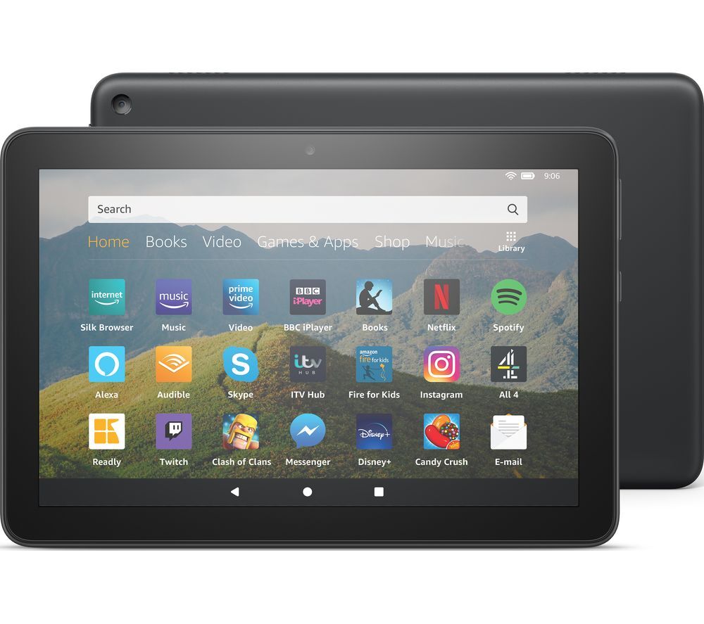AMAZON Fire HD 8 Tablet (2020) - 32 GB, Black, Black