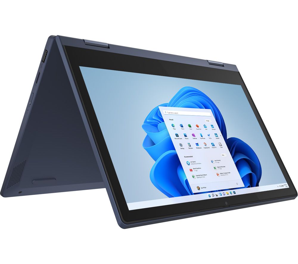 Lenovo IdeaPad Flex 3i 11.6" 2 in 1 Laptop - Intel Celeron, 64 GB eMMC, Blue, Blue