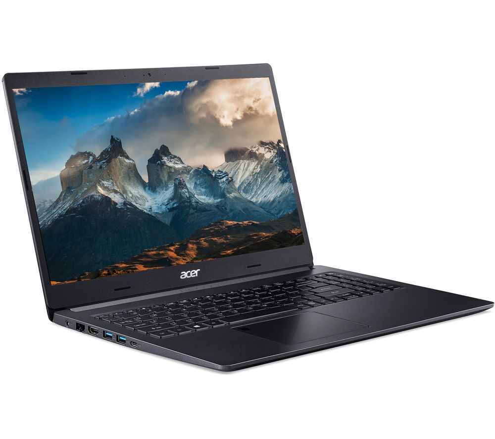 Acer Aspire 5 A515-45 15.6" Laptop - AMD Ryzen 3, 128 GB SSD, Black, Black