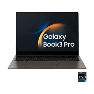 Samsung Galaxy Book3 Pro, 16 pollici, processore Intel® Core I7 1360P (Evo), INTEL Iris Xe Graphics, GB, 512 GB SSD, Graphite