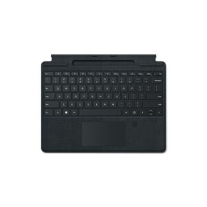 Surface Pro Signature Keyboard with Fingerprint Reader Nero Microsoft Cover port QWERTY Inglese (8XG-00007)