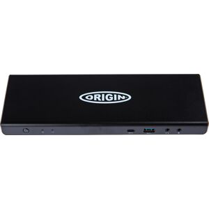 Origin Storage 40B20135UK-OS replicatore di porte e docking station per laptop USB 3.2 Gen 1 (3.1 1) Type-A + Type-C Nero [40B20135UK-OS]