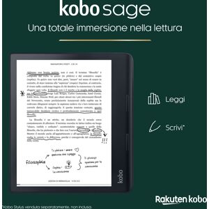 Rakuten Kobo Lettore eBook  Sage lettore e-book Touch screen 32 GB Wi-Fi Nero [N778-KU-BK-K-EP]