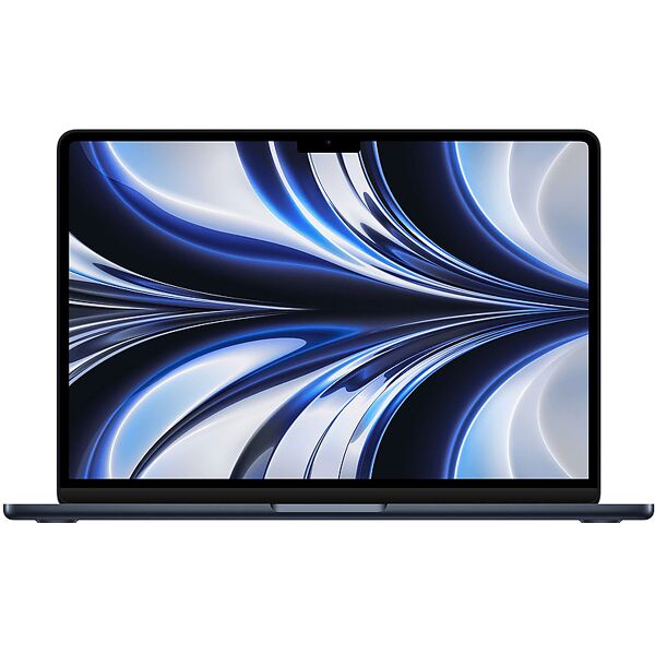 apple macbook air 13'', chip m2, 8 cpu gpu, 256gb, (2022), mezzanotte