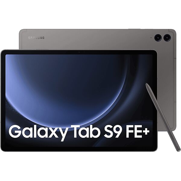 samsung tablet  tab s9 fe+ wifi 12+256, 256 gb, 12,4 pollici, gray