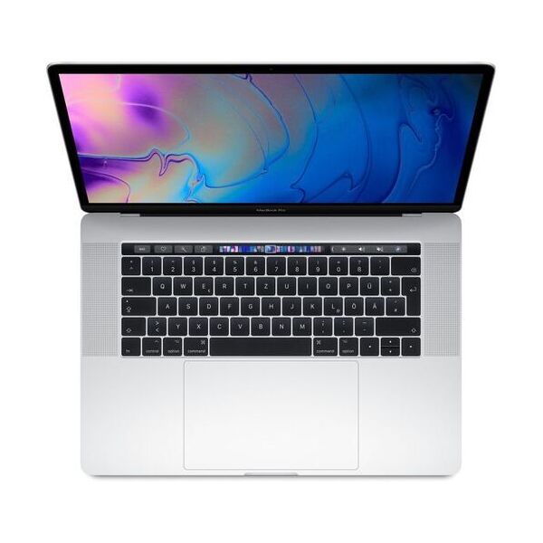 apple macbook pro 2018   15.4   touch bar   2.6 ghz   i7-8850h   16 gb   512 gb ssd   radeon pro 560x   argento   fr