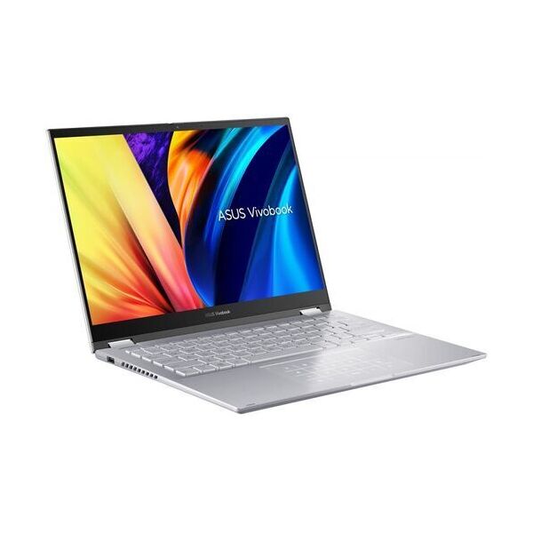 asus vivobook s 14 flip oled tp3402za   i5-12500h   14   8 gb   512 gb ssd   illuminazione tastiera   fp   win 11 home   argento   ch