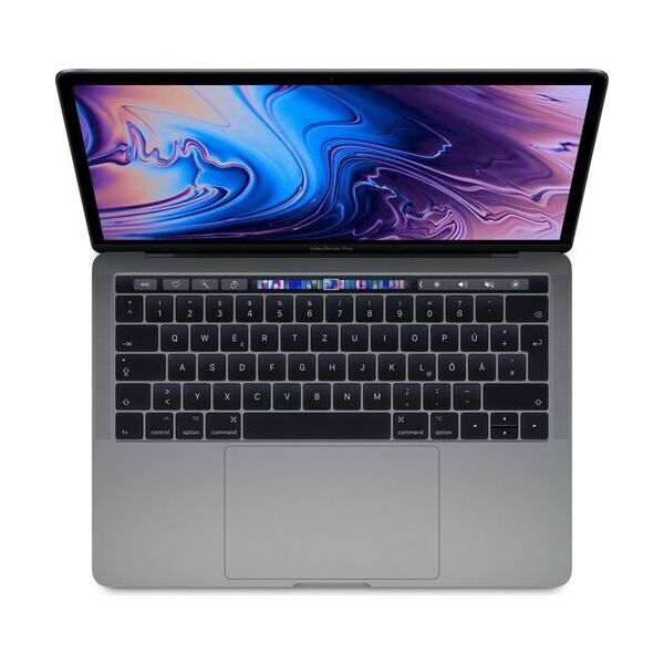apple macbook pro 2019   13.3   touch bar   1.4 ghz   16 gb   256 gb ssd   2 x thunderbolt 3   grigio siderale   nuova batteria   dk