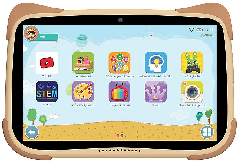 Mediacom Tablet  SMARTKID 8, 32 GB, 8 pollici, Beige