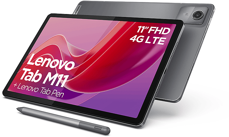 Lenovo Tablet  TAB M11, 128 GB, 4G (LTE), 11 pollici, LUNA GREY