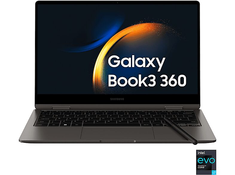 Samsung NP730QFG convertibile 2 in 1, 13,3 pollici, processore Intel® Core I7 1360P (Evo), 16 GB, 512 GB SSD, Graphite