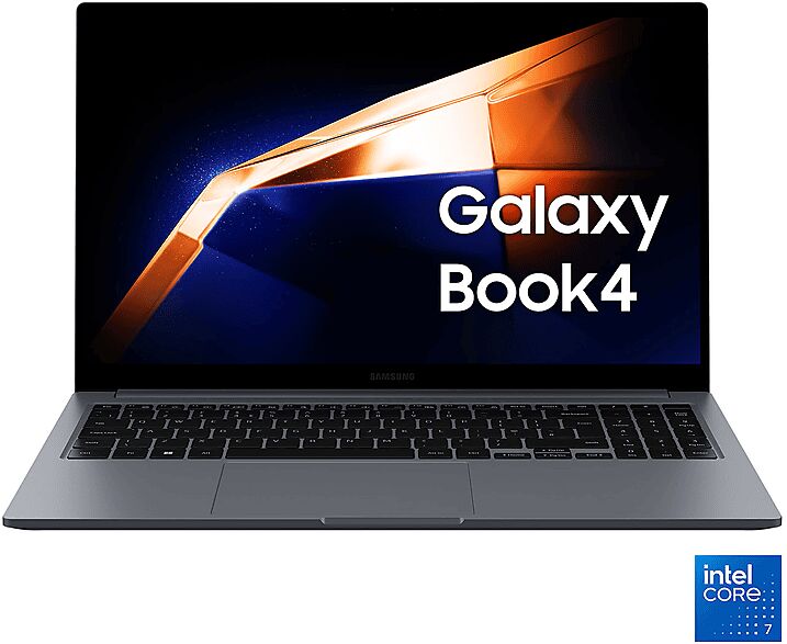 Samsung Galaxy Book4, 15,6 pollici, processore Intel® Core 7 150U, INTEL Iris Xe Graphics, 16 GB, 512 GB SSD, Gray