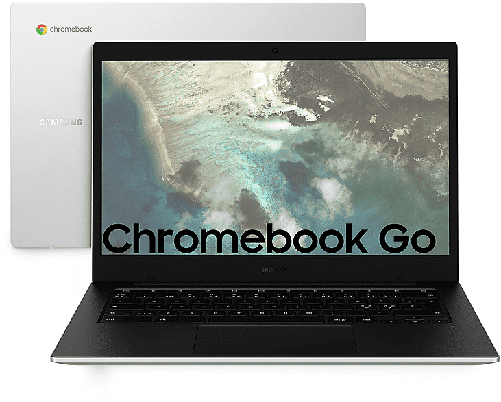 Samsung Galaxy Chromebook Go, 14 pollici, processore Intel® Celeron N4500, INTEL UHD Graphics, 4 GB, Silver