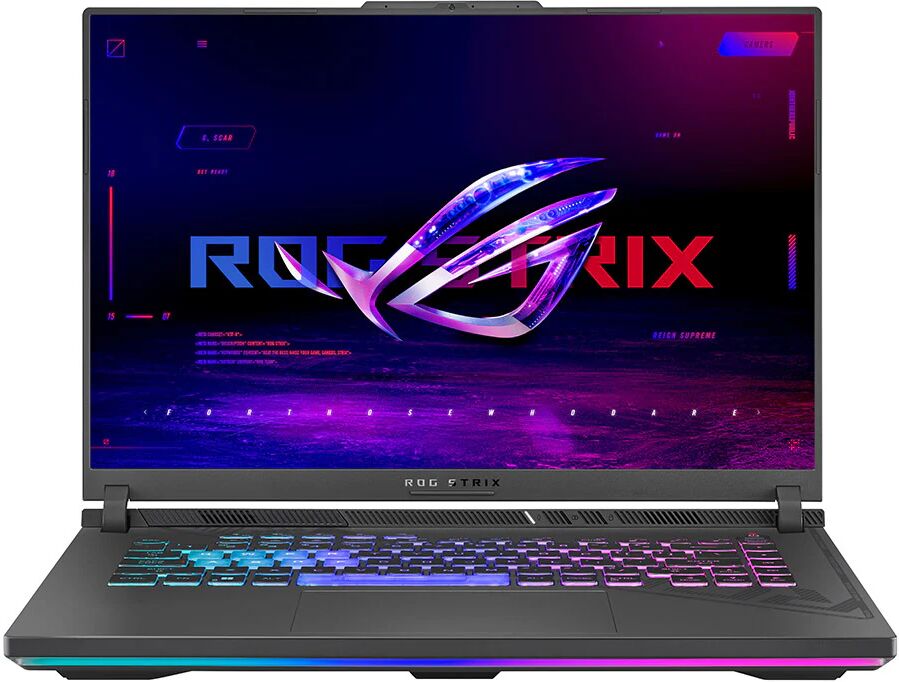 Asus ROG Strix G16 G614JZ-N3001W Intel® Core™ i7 i7-13650HX Computer portatile 40,6 cm (16) WUXGA 16 GB DDR5-SDRAM 512 GB SSD NVIDIA GeForce RTX 4080 Wi-Fi 6E (802.11ax) Windows 11 Home Grigio