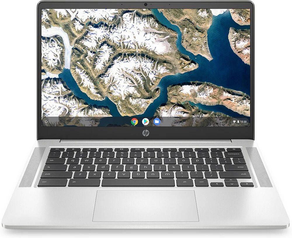 HP Chromebook 14a-na0077nl Intel® Celeron® N4120 35,6 cm (14) Full HD 8 GB LPDDR4-SDRAM 128 GB eMMC Wi-Fi 5 (802.11ac) ChromeOS Argento