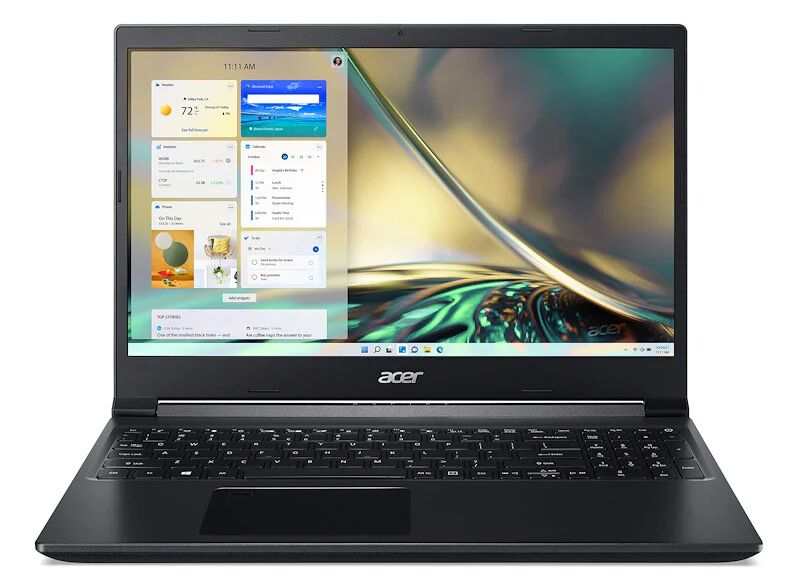 Acer Aspire 7 A715-43G-R8LY 5625U Computer Gaming 39,6 cm (15.6) Full HD AMD Ryzen™ 5 16 GB DDR4-SDRAM 512 GB SSD NVIDIA GeForce RTX 3050 Wi-Fi 6 (802.11ax) Windows 11 Nero