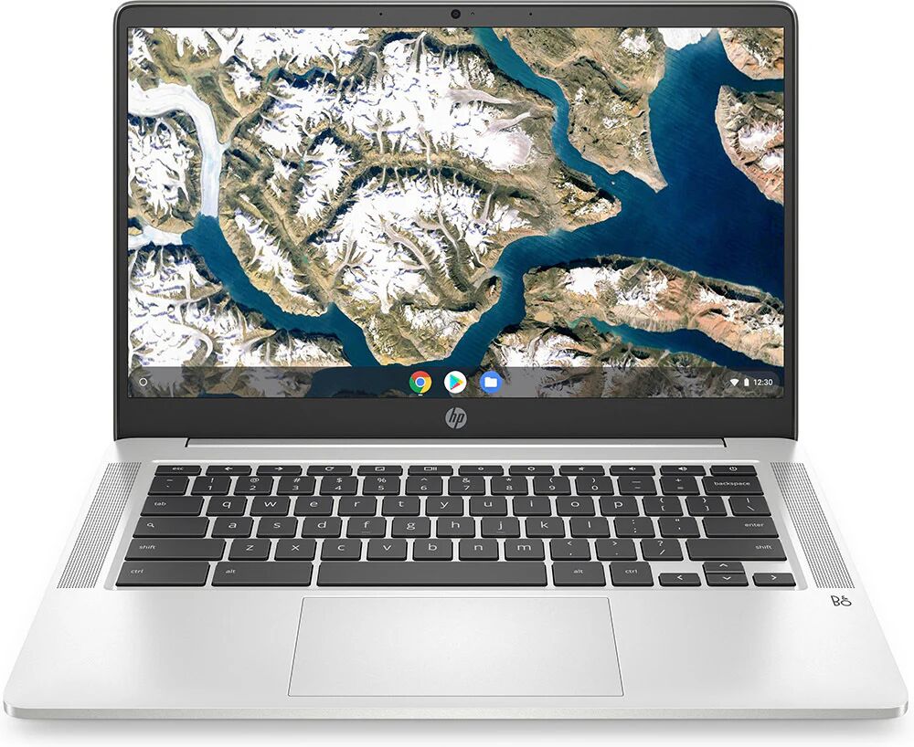 HP Chromebook 14a-na0073nl Intel® Celeron® N4120 35,6 cm (14) Full HD 4 GB LPDDR4-SDRAM 64 GB eMMC Wi-Fi 5 (802.11ac) ChromeOS Argento