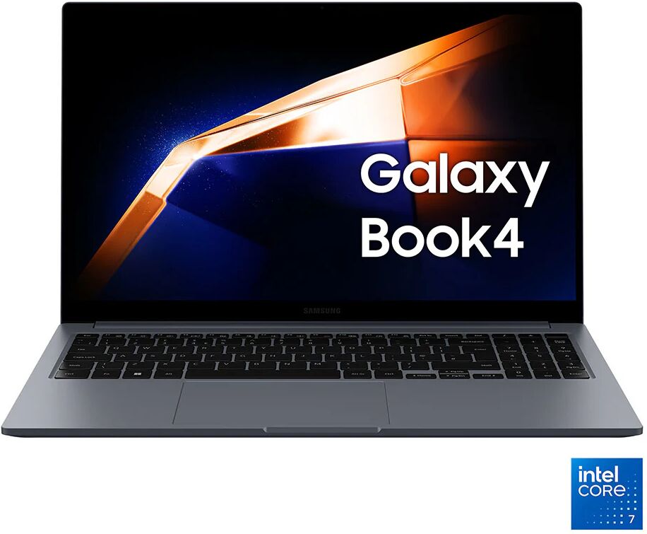 Samsung Galaxy Book4 Laptop, Intel® Core™ 7 150U, 16GB RAM, 516GB SSD, 15.6 Super AMOLED, Windows 11 Home, Moonstone Gray