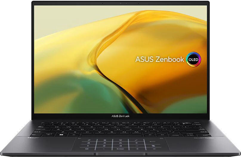 Asus Zenbook 14 OLED UM3402YA-KM094W AMD Ryzen™ 7 5825U Computer portatile 35,6 cm (14) 2.8K 16 GB LPDDR4x-SDRAM 512 GB SSD Wi-Fi 6E (802.11ax) Windows 11 Home Nero