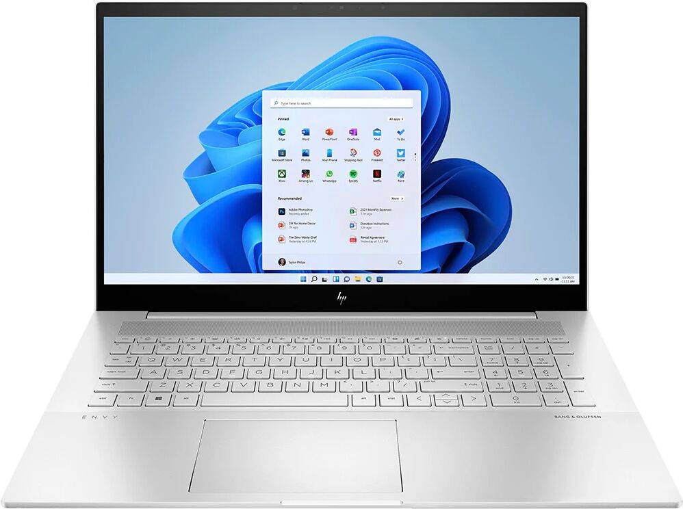 HP ENVY 17-cr0002nl Computer portatile 43,9 cm (17.3) Full HD Intel® Core™ i7 i7-1260P 16 GB DDR4-SDRAM 1 TB SSD Wi-Fi 6E (802.11ax) Windows 11 Home Argento