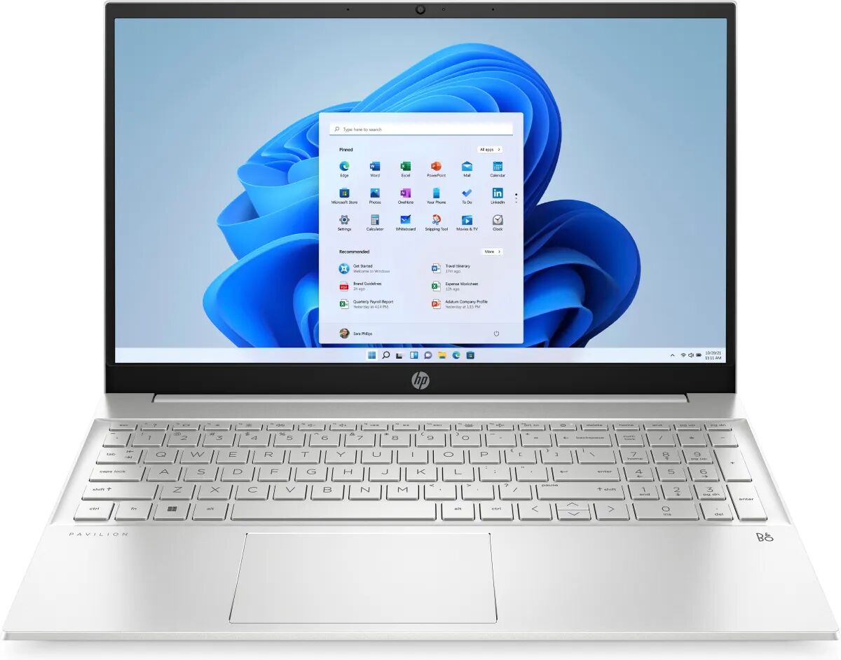 HP Notebook  PAVILLON 15-EG2017NL 15.6" i7-1255U 3.5GHz RAM 16GB-SSD 1.000GB M.2-WI-FI 5-WIN 11 HOME SILVER ( [7D6V5EA#ABZ]