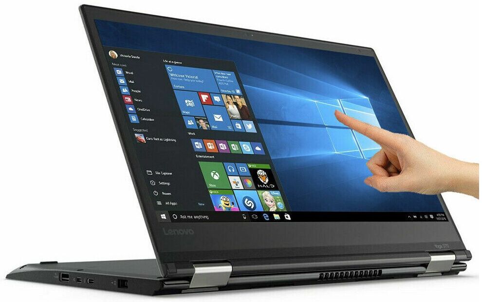 bNotebook Ricondizionato Lenovo Yoga 370 2 in 1 13.3" Touchscreen Intel i5-7300U Ram 8GB SSD 250Gb Webcam Freedos