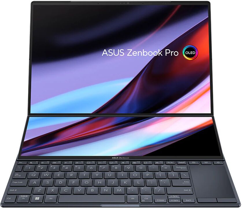 Asus Zenbook Pro 14 Duo OLED UX8402ZA-M3031W i7-12700H Computer portatile 36,8 cm (14.5) Touch screen 2.8K Intel® EVO™ i7 16 GB LPDDR5-SDRAM 1000 GB SSD Wi-Fi 6E (802.11ax) Windows 11 Home Nero