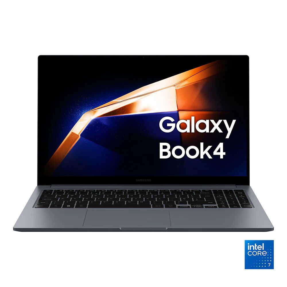 Samsung Galaxy Book4 Laptop, Intel® Core™ 7 150U, 16GB RAM, 516GB SSD, 15.6 Super AMOLED, Windows 11 Home, Moonstone Gray