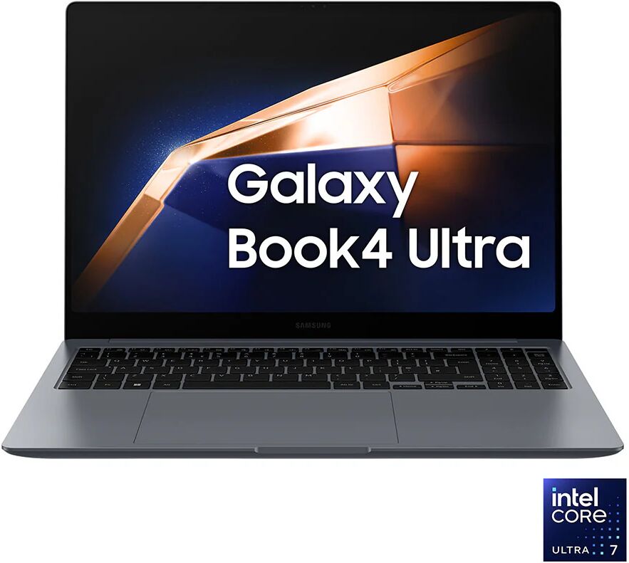 Samsung Galaxy Book4 Ultra Laptop, Intel® Core™ Ultra 7 155H, 16GB RAM, 512GB SSD, 16 Dynamic AMOLED 2X touch, Windows 11 Home, Moonstone Gray