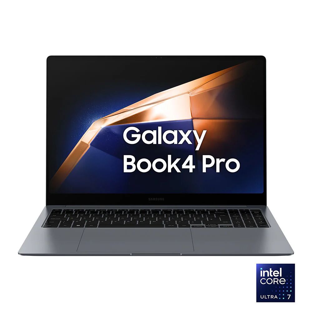 Samsung Galaxy Book4 Pro Laptop, Intel® Core™ Ultra 7 155H, 16GB RAM, 512GB SSD, 16 Dynamic AMOLED 2X touch, Windows 11 Home, Moonstone Gray