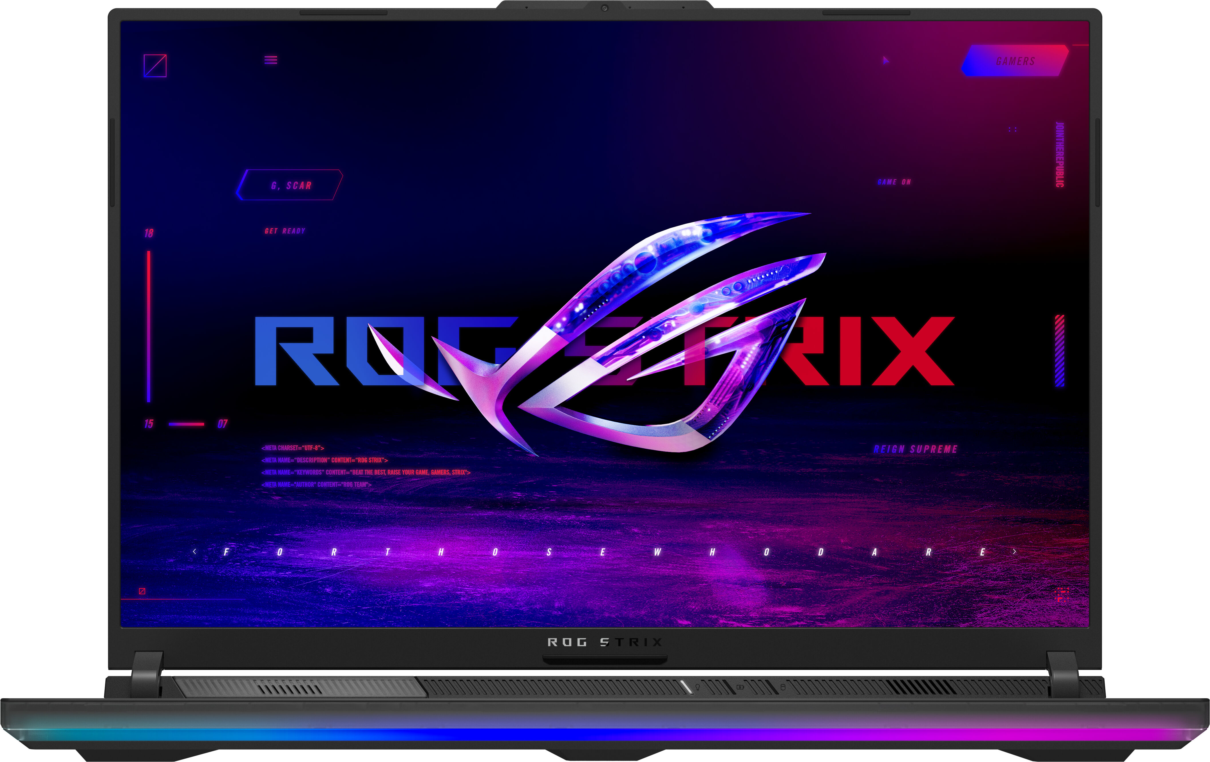 Asus Notebook  ROG Strix SCAR 18 G834JY-N6048W Intel® Core™ i9 i9-13980HX Computer portatile 45,7 cm (18") WQXGA 32 GB DDR5-SDRAM 1 TB SSD NVIDIA GeForce RTX 4090 Wi-Fi 6E (802.11ax) Windows 11 Home Nero [90NR0CG1-M003M0]