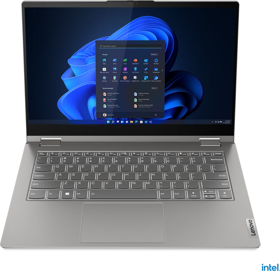 Lenovo Notebook  ThinkBook 14s Yoga Intel® Core™ i5 i5-1335U Ibrido (2 in 1) 35,6 cm (14") Touch screen Full HD 8 GB DDR4-SDRAM 512 SSD Wi-Fi 6 (802.11ax) Windows 11 Home Grigio [21JG001YIX]