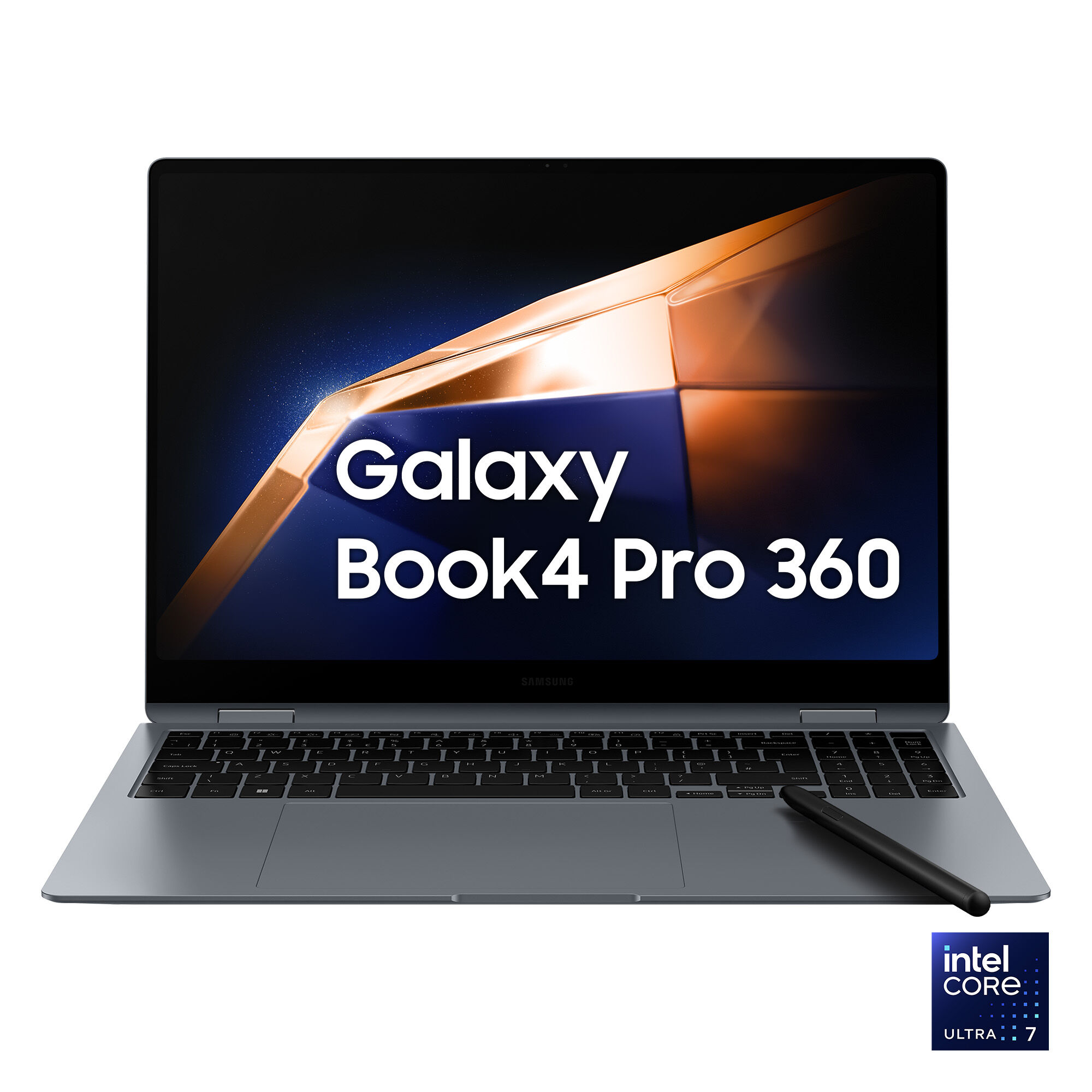 Samsung Notebook  Galaxy Book4 Pro 360 Intel Core Ultra 7 155H Ibrido (2 in 1) 40,6 cm (16") Touch screen WQXGA+ 16 GB LPDDR5x-SDRAM 1 TB SSD Wi-Fi 6E (802.11ax) Windows 11 Grigio [NP962QGK-KG1IT]