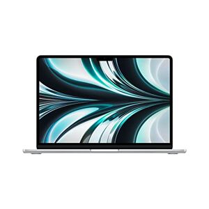 Apple 2022 MacBook Air Laptop mit M2 Chip: 13,6" Liquid Retina Display, 8GB RAM, 256 GB SSD Speicher, beleuchtete Tastatur, 1080p FaceTime HD Kamera. Kompatibel mit iPhone/iPad; Silber