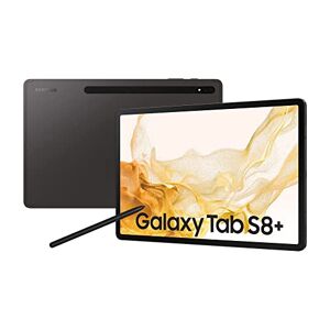 Samsung Galaxy Tab S8+, 12,4-inch, 128 GB intern geheugen, 8 GB RAM, wifi, Android-tablet inclusief S Pen, Graphite, inclusief 36 maanden fabrieksgarantie [exclusief Amazon]