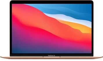 Apple MacBook Air 13-inch: M1 Chip, 8-Core CPU, 7-Core GPU, 16GB RAM, 256GB SSD - Gold