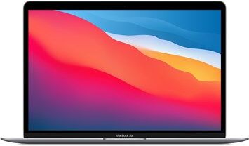 Apple MacBook Air 13-inch: M1 Chip, 8-Core CPU, 7-Core GPU, 16GB RAM, 256GB SSD - Space Grey