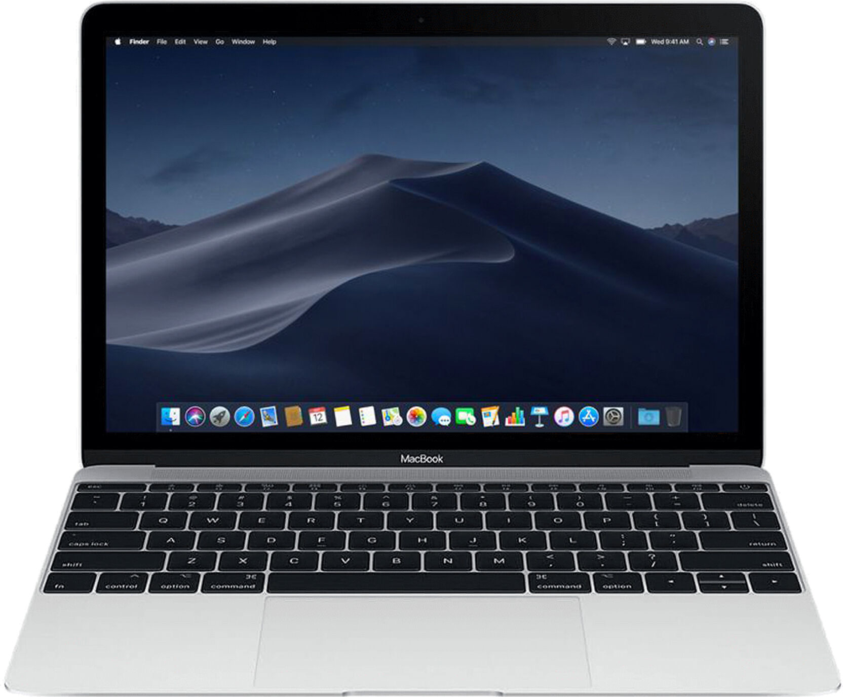 Apple Macbook 2015 12" Intel Core M-5Y31 1.1Ghz 8GB 256GB SSD UK WiFi Somente Silver Intel HD Graphics 5300 1536MB Grade B