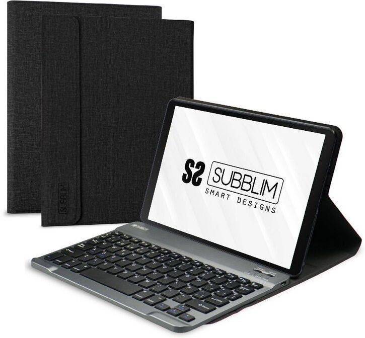 Subblim keytab pro bluetooth capa com teclado preta para lenovo tab m10 fhd plus 10.3" tb-x606