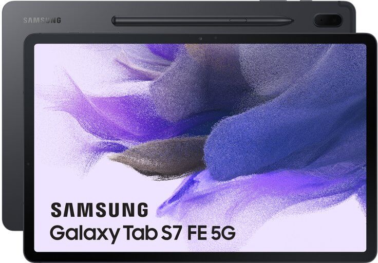 Samsung galaxy tab s7 fe 4gb/64gb 12.4'' 5g preto