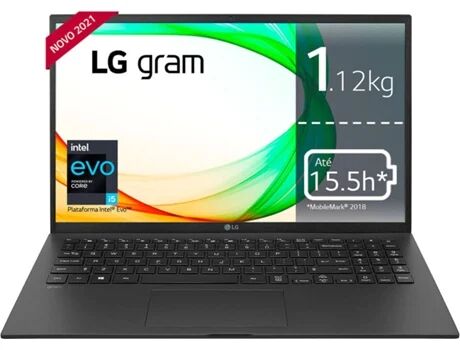 LG Portátil Gram 15Z90P-G.AR53P (15.6'' - EVO Intel Core i5-1135G7 - RAM: 8 GB - 256 GB SSD - Intel Iris Xe Graphics)