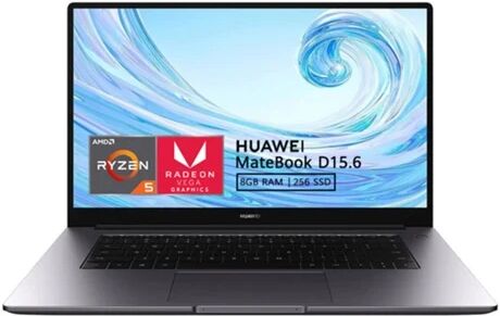 Huawei Portátil Matebook D (15.6'' - AMD Ryzen 5 3500U - RAM: 8 GB - 256 GB SSD - AMD Radeon Vega 8)