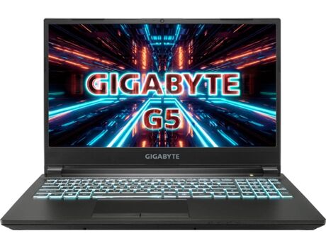 Gigabyte Portátil Gaming GIGBYTE G5 MD-51PT123SD (Intel Core i5-11400H - NVIDIA GeForce RTX 3050 Ti - RAM: 16 GB - 512 GB SSD - 15.6'')