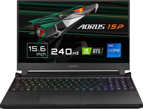 Gigabyte Portátil Gaming Aorus 1P KD (Intel Core i7-11800H - NVIDIA GeForce RTX 3060 - RAM: 16 GB - 1 TB - 15.6'')