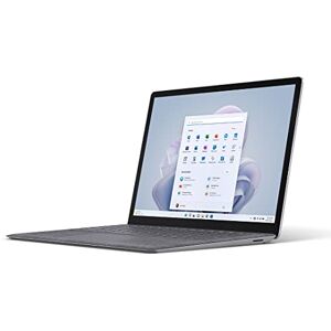 Microsoft Surface Laptop 5 Super-Thin 13.5 Inch Touchscreen Laptop - Silver - Intel EVO 12th Gen Core i5, 8GB RAM, 512GB SSD, Windows 11 Home, UK plug, 2022 Model