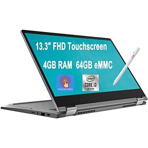 Flagship 2020 Lenovo Flex 5 13 Chromebook 2-in-1 Laptop 13.3" FHD Touchscreen Intel Core i3-10110U (Beats i5-7200U) 4GB RAM 64GB eMMC Backlit KB 720p Webcam USB-C Chrome OS + Pen